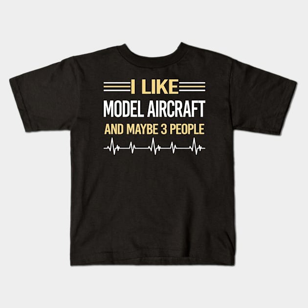 3 People Model Aircraft Kids T-Shirt by symptomovertake